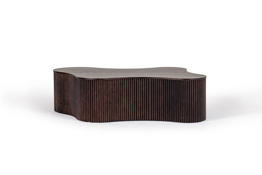 Modrest Jessie - Modern Smoked Oak Freeform Coffee Table