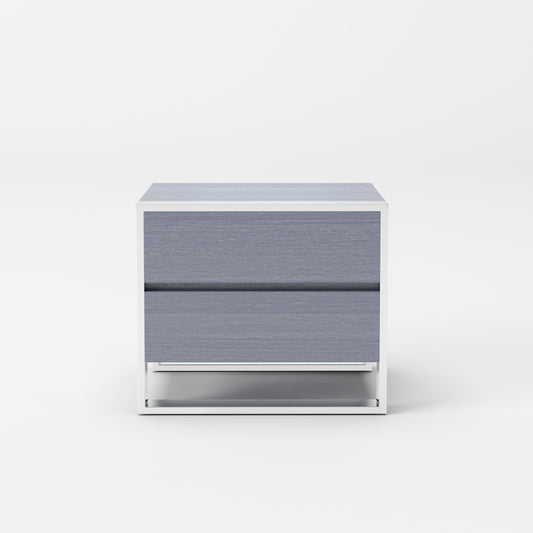 Modrest Jolene - Modern Grey Nightstand