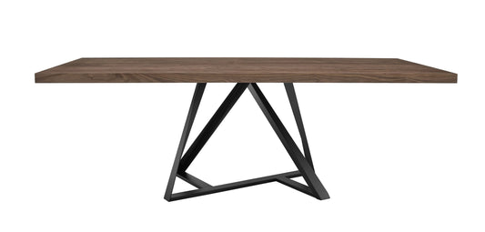 Modrest Keanna - Modern Industrial Walnut & Black Dining Table