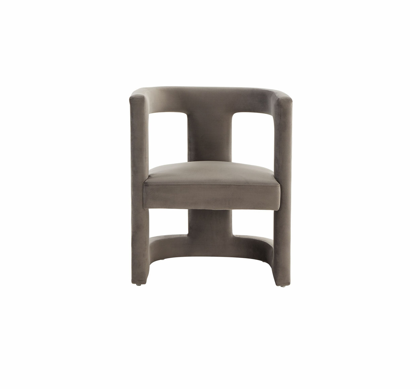 Modrest Kendra - Modern Grey Fabric Accent Chair