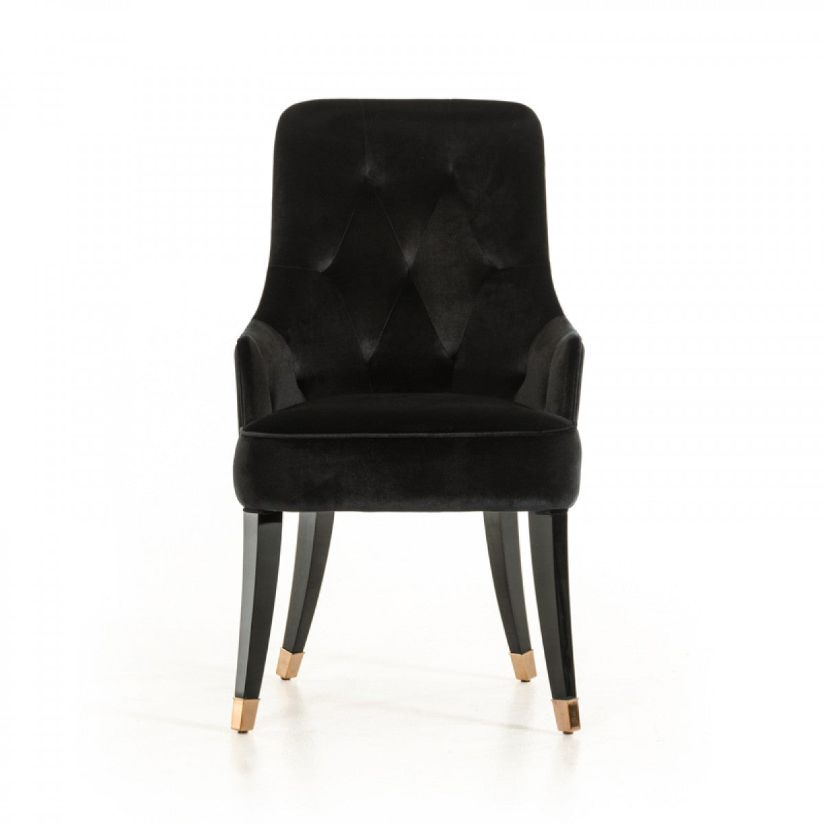 A&X Larissa Modern Black Fabric Dining Chair