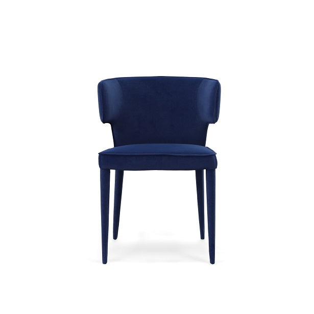 Modrest Lucero - Modern Blue Velvet Dining Armchair