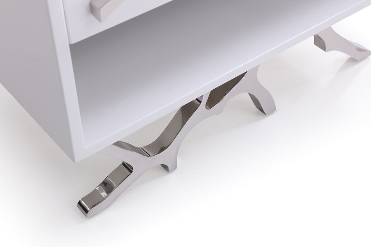 Modrest Legend Modern White Nightstand