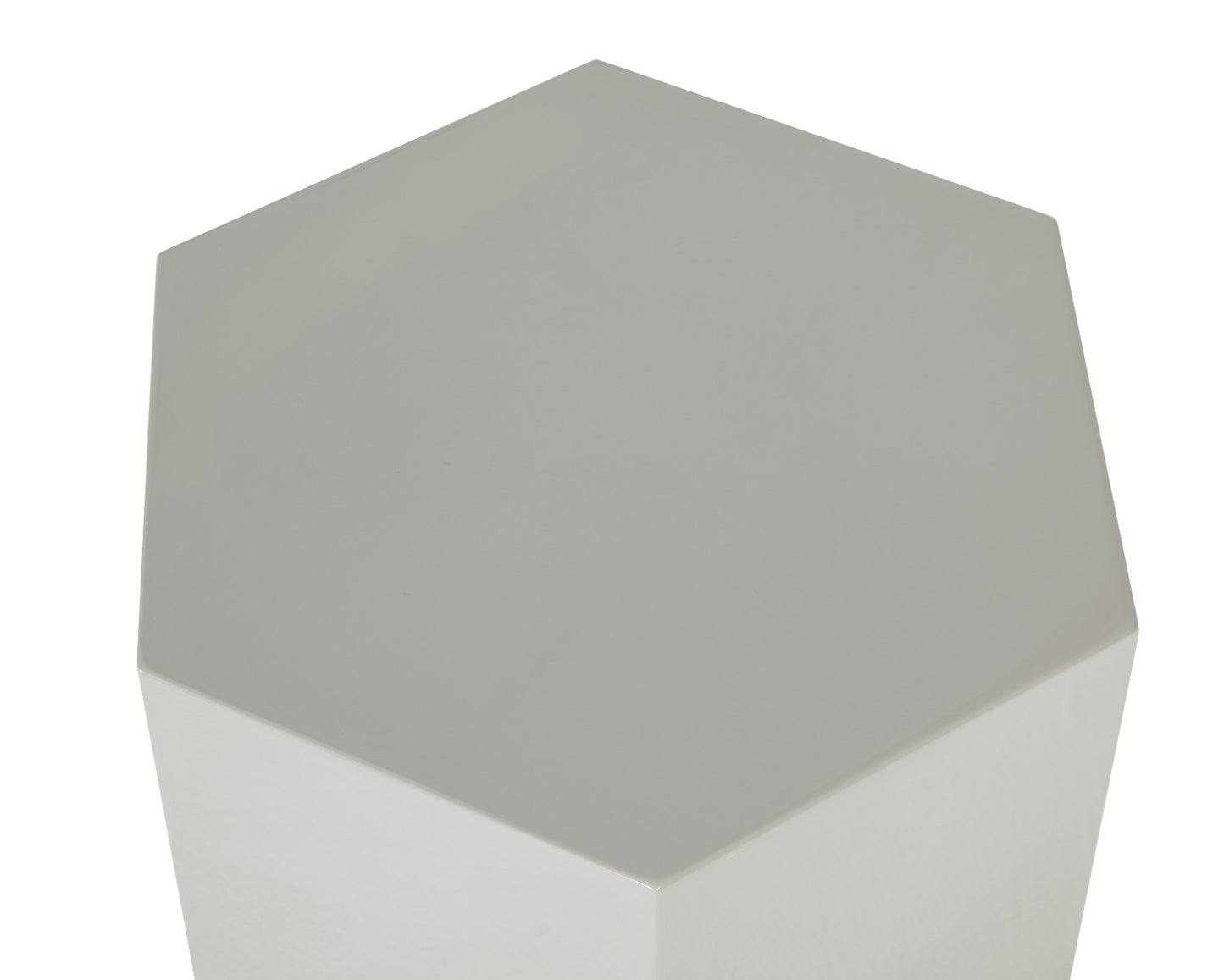 Modrest Newmont - Small Light Grey High Gloss End Table