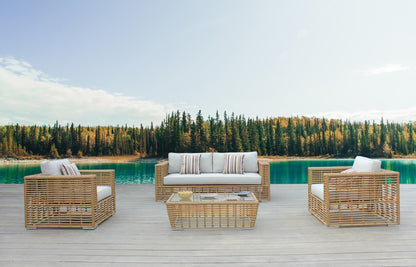 Ko Tao - Outdoor Beige Wicker Sofa Set Collection