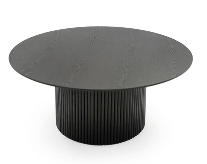 Modrest - Rawlins Modern Mid Century Black Ash Round Coffee Table