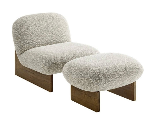 Bella Chair and Ottoman