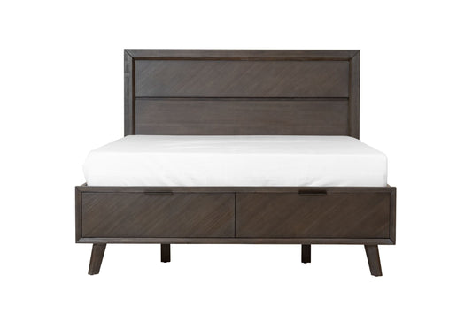 Modrest Roger - Eastern King Mid-century Acacia Bed