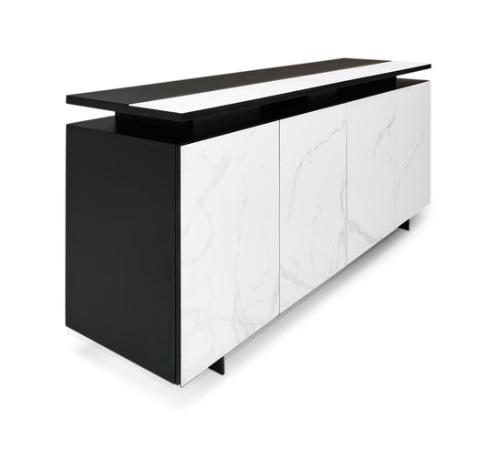 Modrest Schulz - Modern Black & White Ceramic Buffet