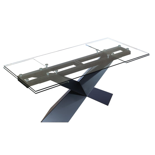 Modrest Scott - Modern Extendable Glass Dining Table