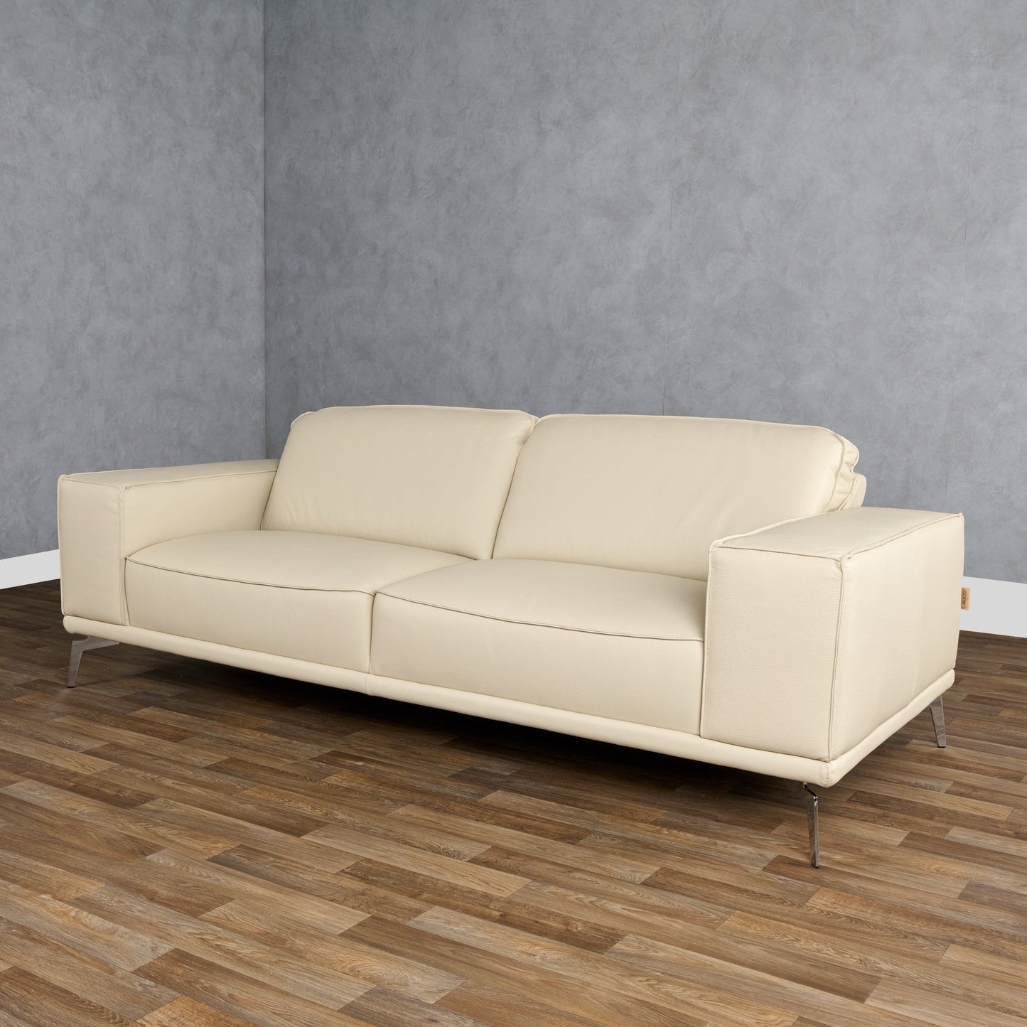 Lamod Italia Soho - Italian Off White Leather Sofa