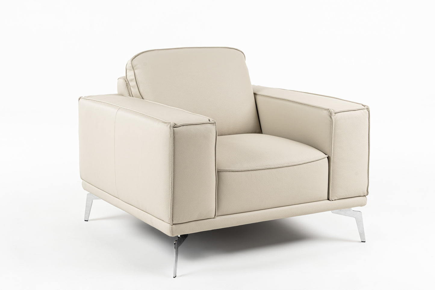 Lamod Italia Soho - Italian Grey Oyster Leather Armchair