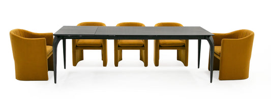 Modrest Suri - Modern Black Ceramic Extendable 71"/94.5"  Dining Table