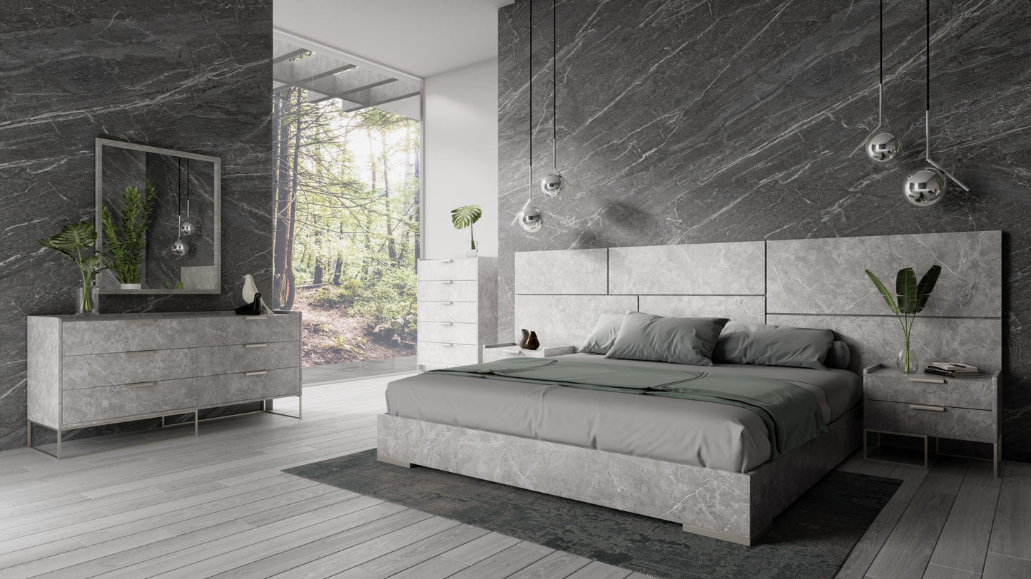 Nova Domus Marbella - Italian Modern Grey Marble Dresser