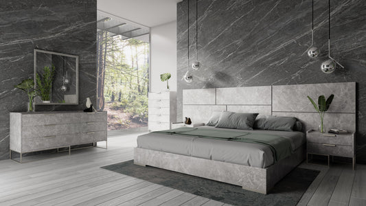 Nova Domus Marbella - Italian Modern Grey Marble Dresser