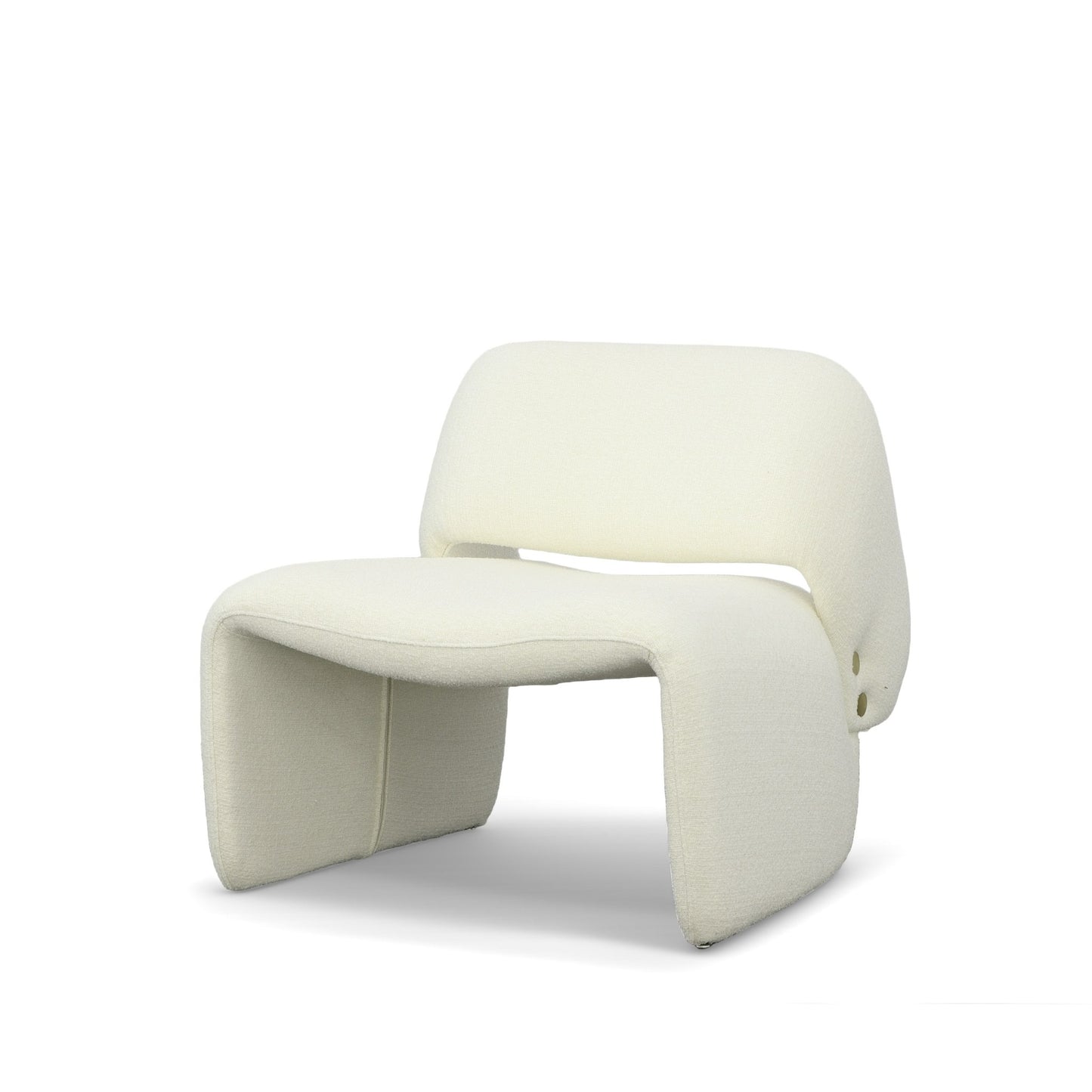 Modrest - Tristan Modern Off White Fabric Accent Chair