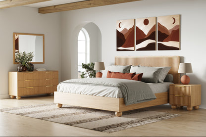 Carey Modern Natural Oak Nightstand